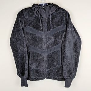 Columbia | Black Fuzzy Hooded Jacket - K10